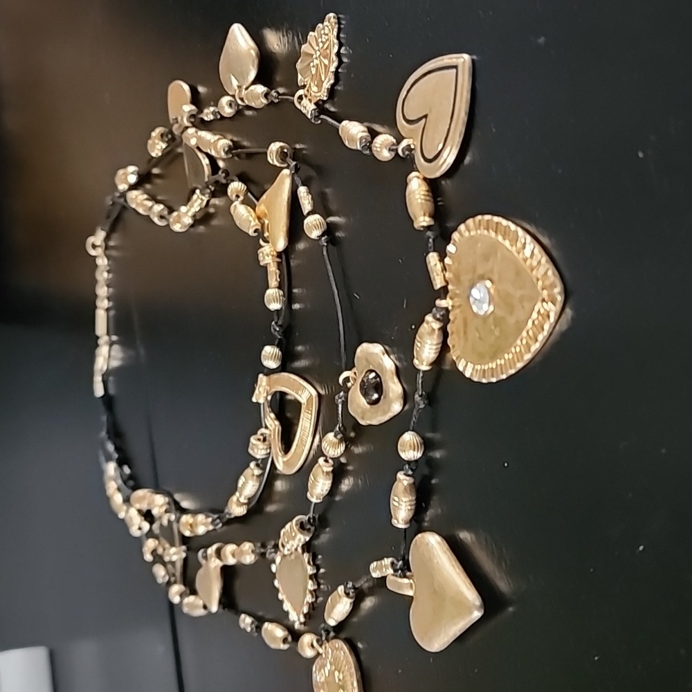 ZARA Multi Charm Heart Necklace - Picture 12 of 17